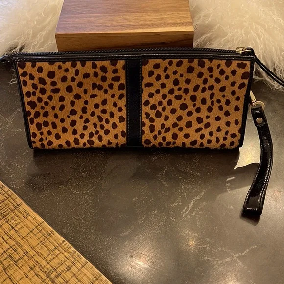 Talbots Animal Skin Clutch Purse - Picture 2 of 3